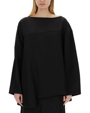 Jil Sander Top Asimmetrico - Nero