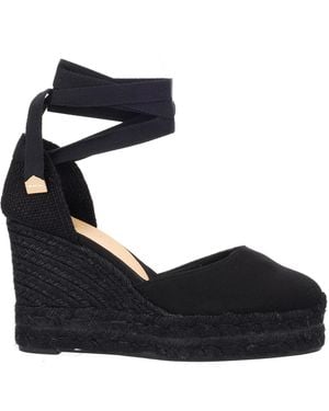 Castañer Ankle Strap Wedges - Black