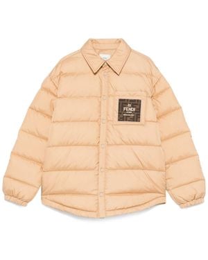 Fendi Down Jacket New Nylon - Natural