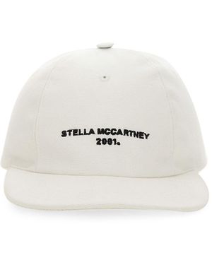 Stella McCartney Baseball Hat With Logo Embroidery - White