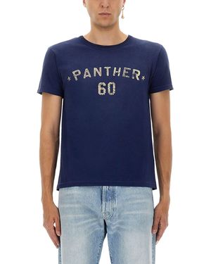 Valentino "Chez Print And Patch T-Shirt - Blue