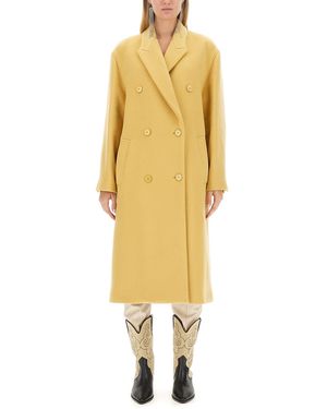Isabel Marant Mini Wool-Cashmere Jacket - Yellow