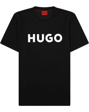 HUGO T-Shirt Con Logo - Black