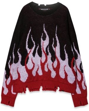 Vision Of Super Jumper With Double Flames - Red