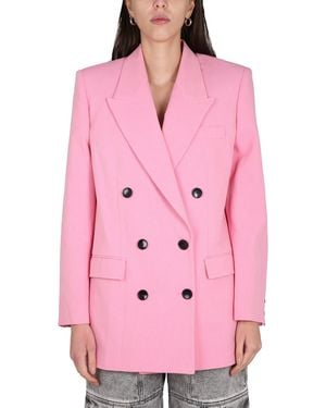 Isabel Marant Nevim Double-Breasted Jacket - Pink