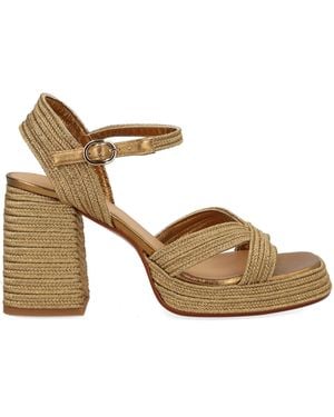Castañer Solid Valley Sandals - Metallic