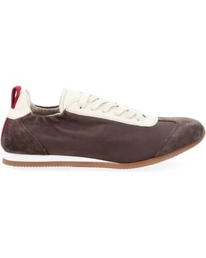 Uma Wang Colour Block Trainers - Brown