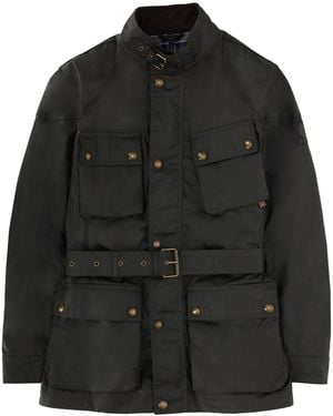 Belstaff Solid Band Collar Jacket - Black