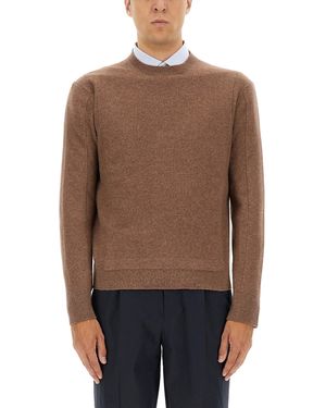 ZEGNA Wool And Cashmere Jumper - Brown