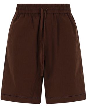 Drole de Monsieur "Jour Echelle" Shorts - Brown