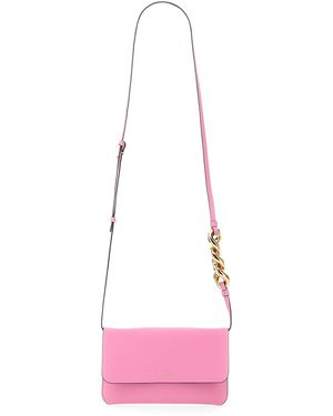 JW Anderson Leather Chain Mini Smartphone Handbag - Pink