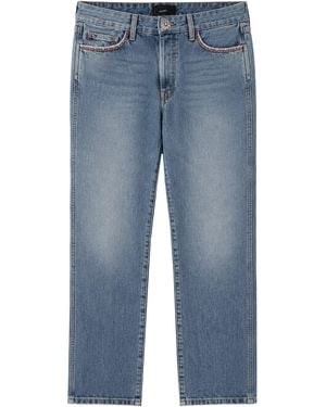 Alanui Jeans Con Dettaglio Ricamo - Blue