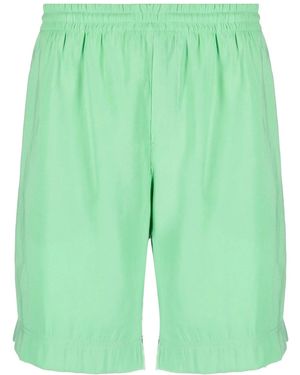 MSGM Bermuda With Logo - Green