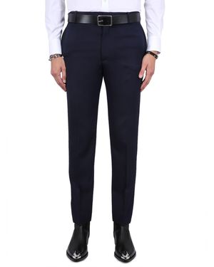McQueen Tailored Cigarette Trousers For - Blue