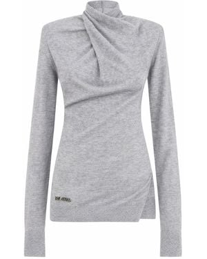 The Attico Wool Jersey - Gray