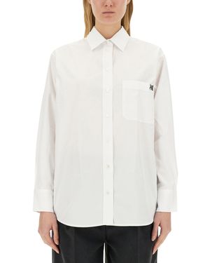 Maison Kitsuné Shirt With Logo - White