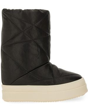 Rick Owens Mega Bumper Lunar Leather Boots - Black