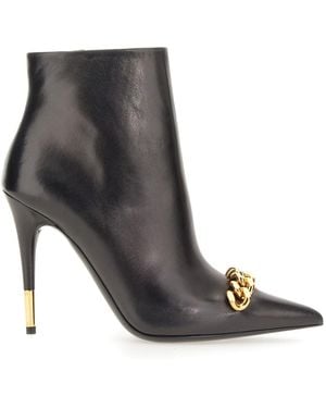 Tom Ford Leather Boot - Grey
