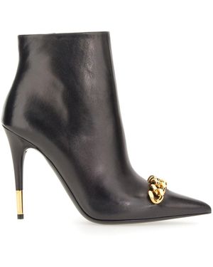 Tom Ford Leather Boot - Grey