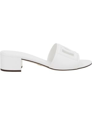 Dolce & Gabbana Heeled Sandal - White