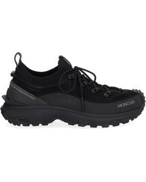Moncler Trailgrip Lite3 Leather Trainers - Black