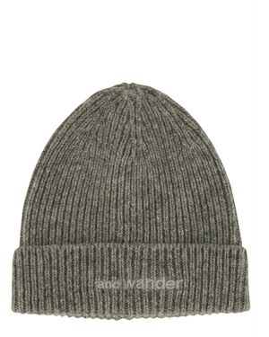 and wander Cappello Beanie Con Logo - Grigio