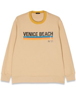 N°21 Venice Beach Crewneck Sweatshirt - Natural