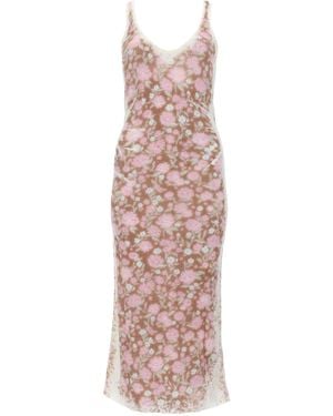DIESEL Abito Midi -Blom" - Pink