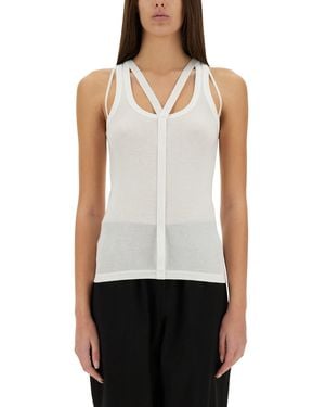 Helmut Lang Racer" Top - White
