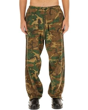 Givenchy Pantalone Camouflage - Verde