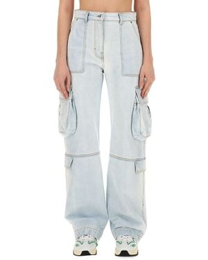 MSGM Cargo Trousers For - Blue