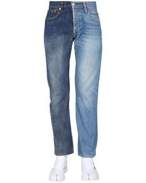 1/OFF JEANS 50/50 IN DENIM DI COTONE - Blu