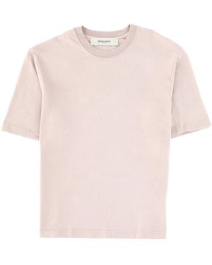 Golden Goose T-Shirt With Logo - Pink