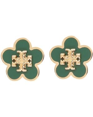 Tory Burch "Kira" Earrings - Green