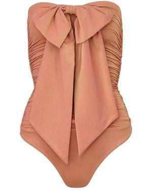 Zimmermann One Piece Swimsuit With Bow "Coco" - Multicolour