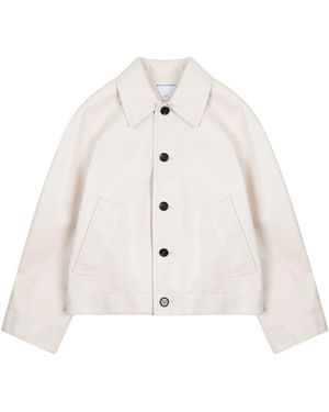 Bottega Veneta Leather Jacket - White