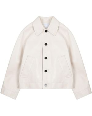 Bottega Veneta Leather Jacket - White