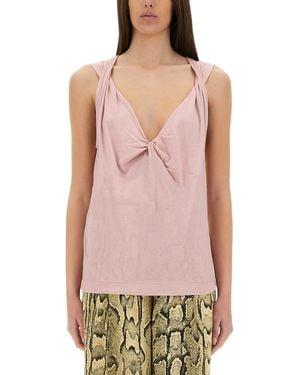 Dries Van Noten Jersey Top - Pink