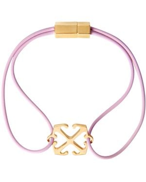 Off-White c/o Virgil Abloh Bracciale Con Logo - Bianco