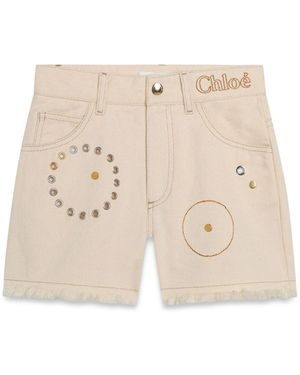 Chloé Short Jeans - Natural