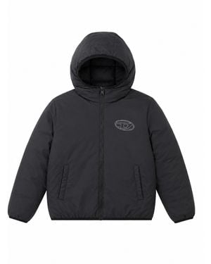 DIESEL Giacca Con Cappuccio N Nylon Imbottito - Blue