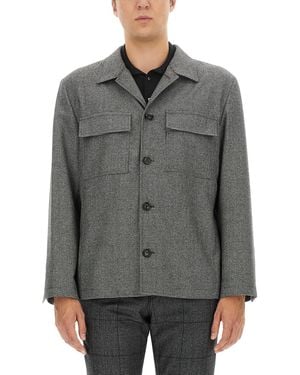 Lardini Wool Shirt - Grey
