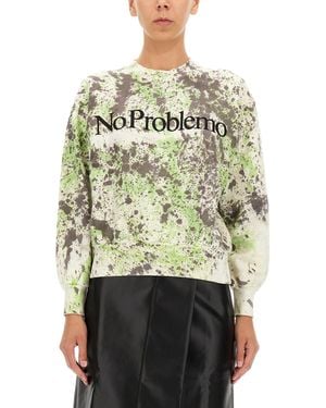 Aries Cotton Printed Sweatshirt - Multicolour