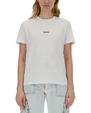 MSGM Micro Logo Tshirt - Grey