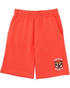 KENZO Shorts Con Logo - Red