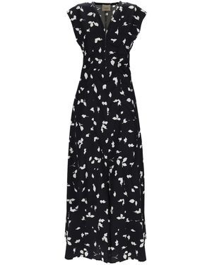 Alysi V-Neck Long Dress - Black