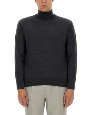 Etro Turtleneck With Embroidery - Black