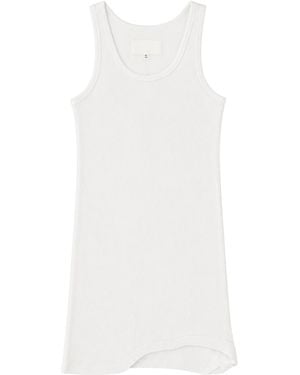 Maison Margiela Sleeveless Tank Mini Dress - White