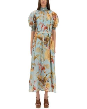Zimmermann Ascension Maxi Dress Silk - Metallic