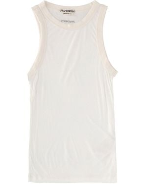 JW Anderson Tank Top With Logo - White